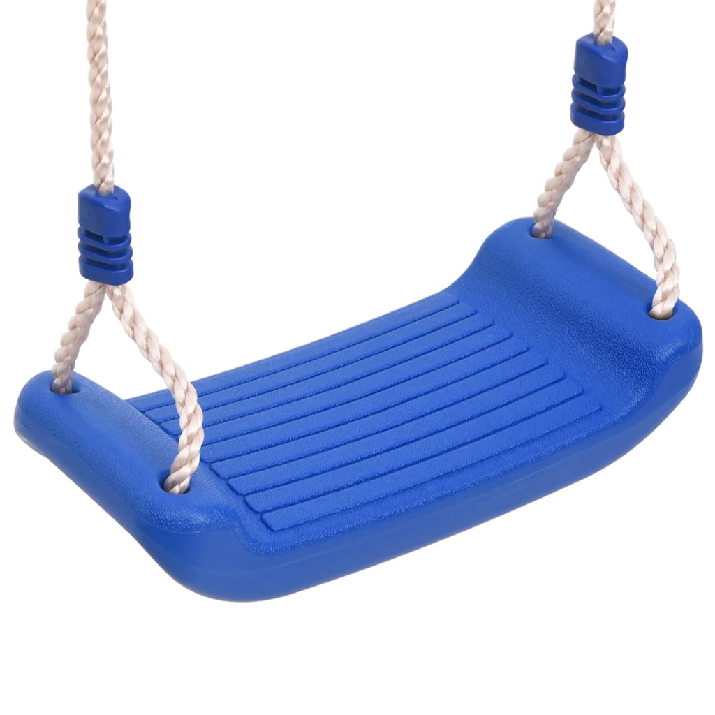 VidaXL Swing seats 2 st with climbing stones polyethylene blue