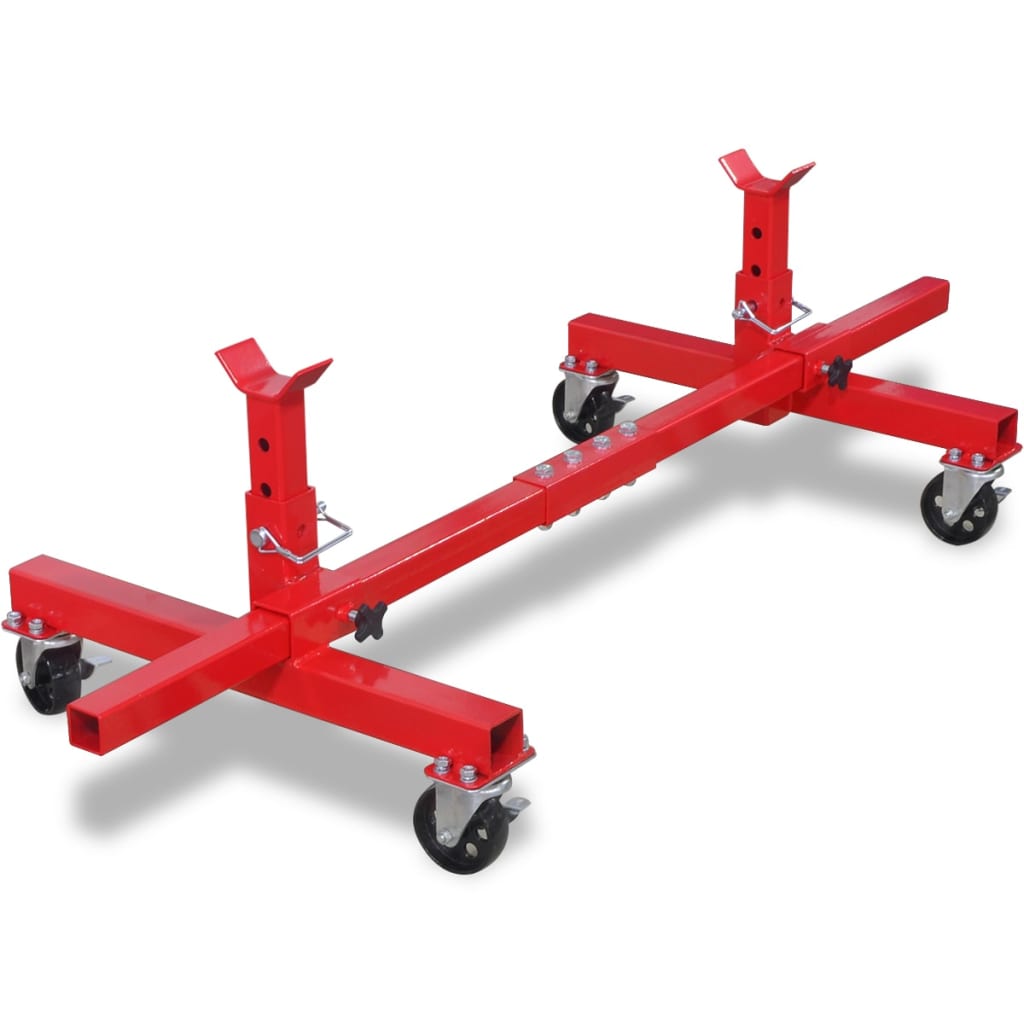 Vidaxl Mobil Axle Support Leg Red