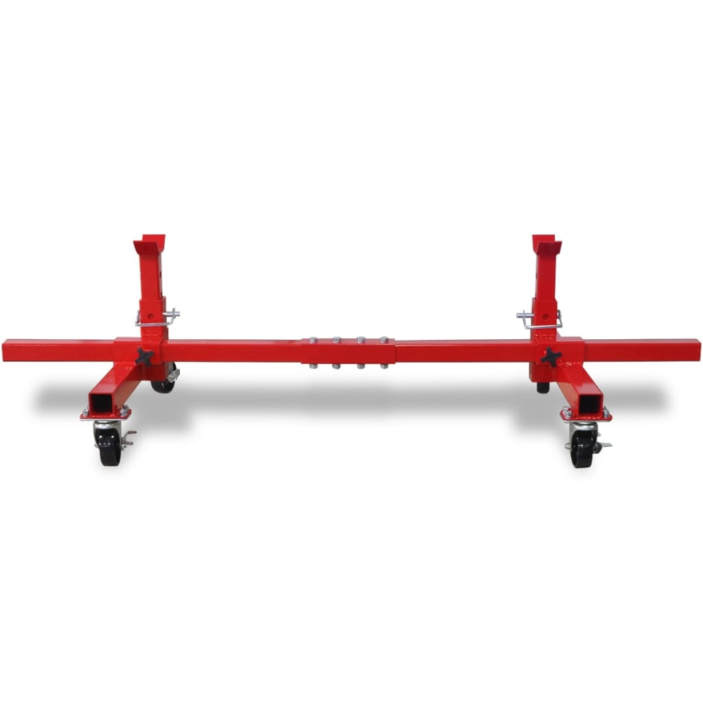 Vidaxl Mobile axle support leg red