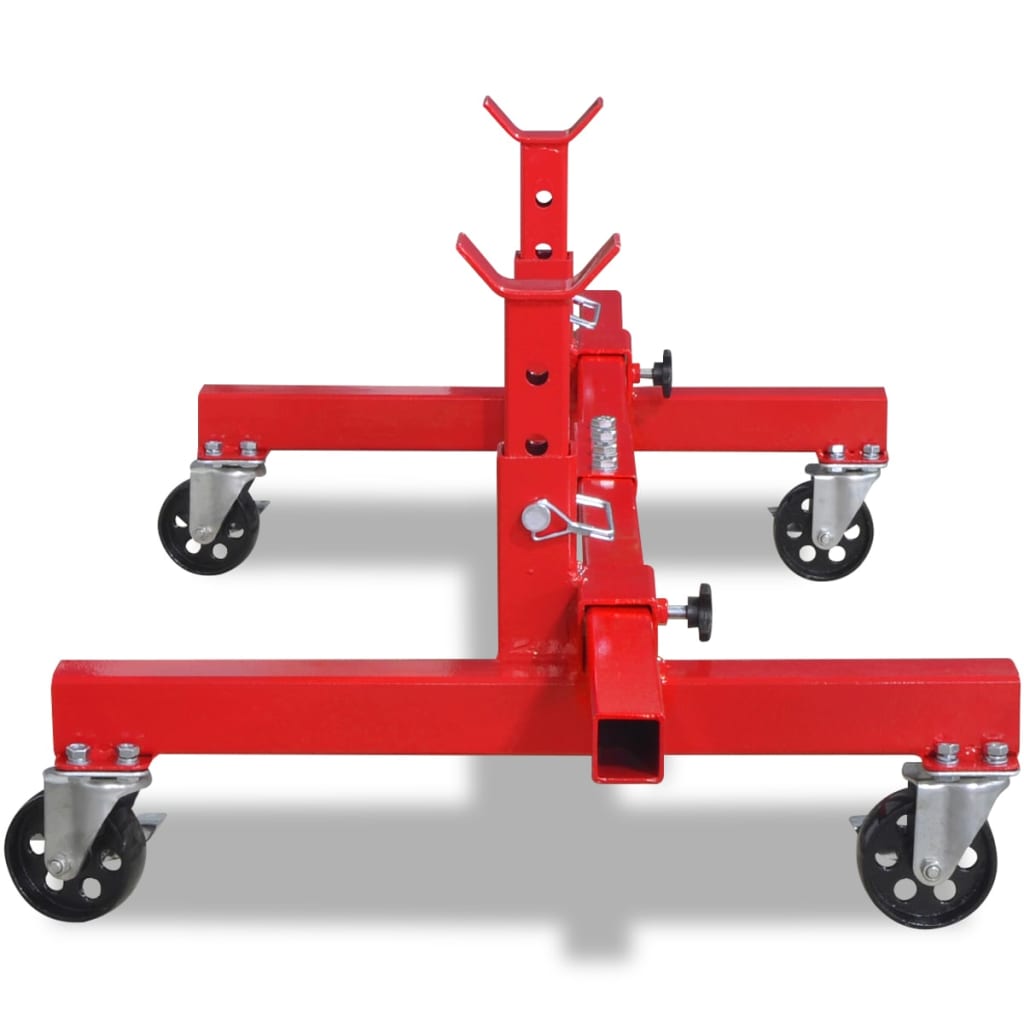 Vidaxl Mobile axle support leg red