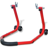 Vidaxl motorfiets achterwiel standaard rood