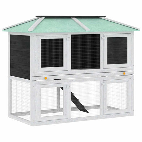 Vidaxl Animal Loft zwei Etagen Holz
