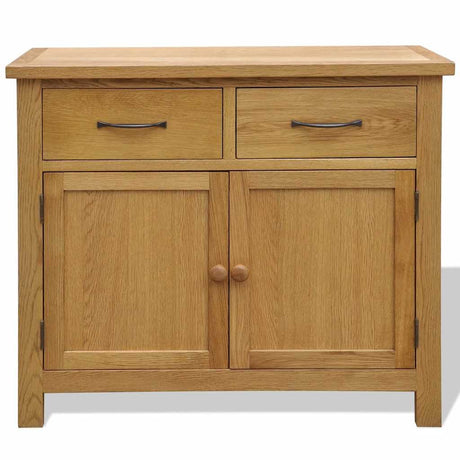 Vidaxl dressoir 90x33,5x83 cm massief eikenhout