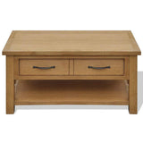Vidaxl salontafel 88x53x45 cm massief eikenhout
