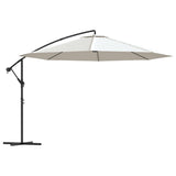 Vidaxl flytende parasol 3,5 m sandhvit