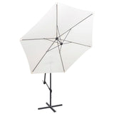 Vidaxl flytende parasol 3 m sandhvit