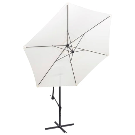 Vidaxl flytende parasol 3 m sandhvit