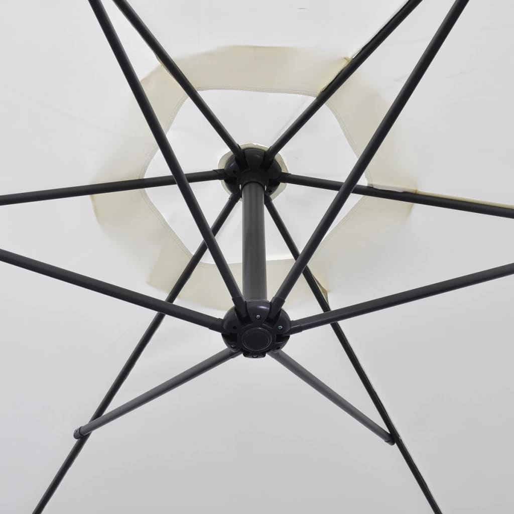 Vidaxl schwimmend Parasol 3 m Sandweiß