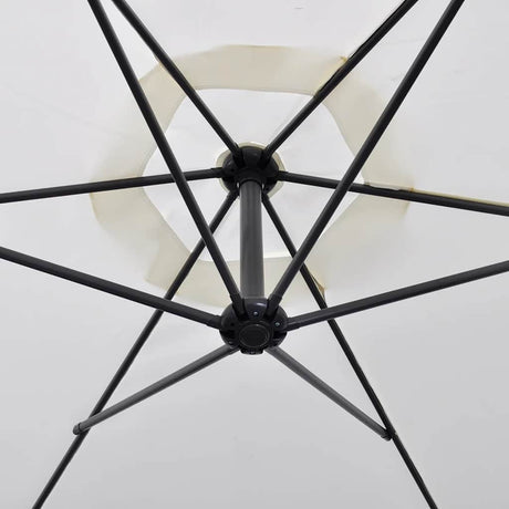 Vidaxl schwimmend Parasol 3 m Sandweiß