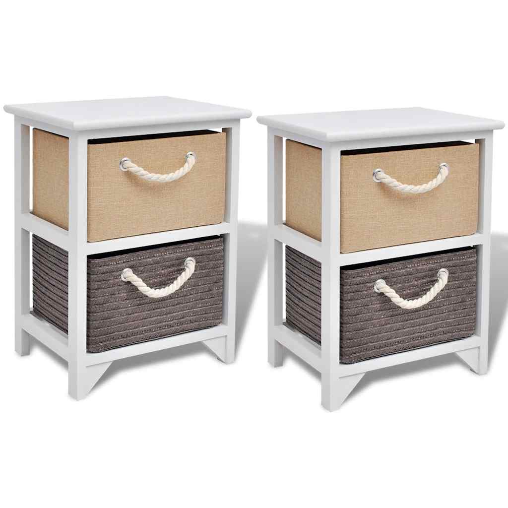 Vidaxl nachtkastjes 2 st hout