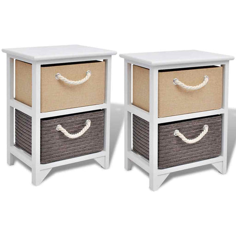 Vidaxl nachtkastjes 2 st hout