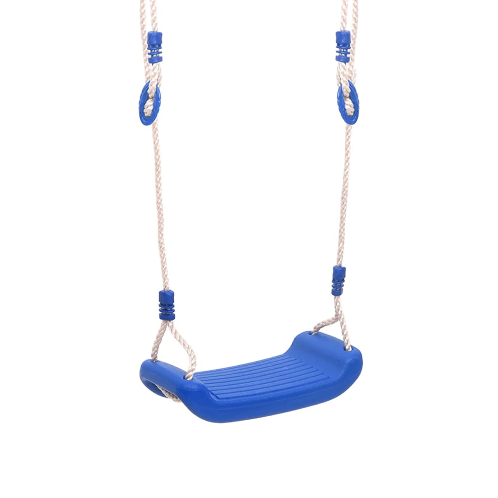 Vidaxl swing seter med tau 2 stk 38x16 cm polyetylen blå