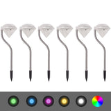 Vidaxl Solar Energy LED Gartenlampe 6 Teile 9x7.8x29.5 cm