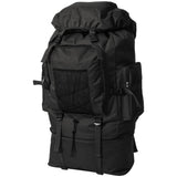 Vidaxl Backpack Army Style xxl 100 L noir