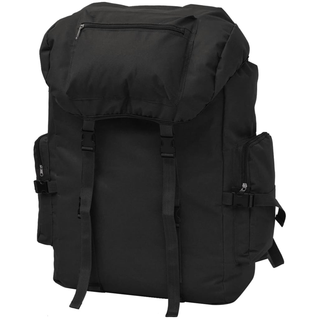 Vidaxl zaino in stile esercito 65 l nero