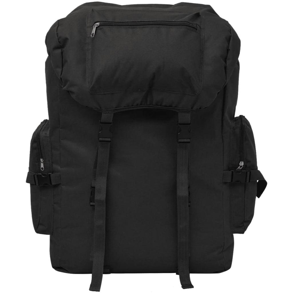 Vidaxl Backpack Army Style 65 L noir