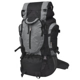 Vidaxl Backpack Randonnée xxl 75 l noir et gris