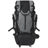 Vidaxl Backpack Hiking XXL 75 L Black and Gray