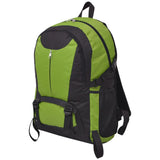 Mochila de senderismo de Vidaxl 40 L negro y verde