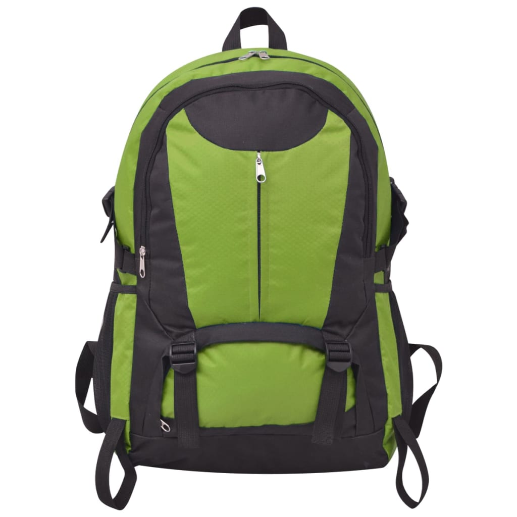 Mochila de senderismo de Vidaxl 40 L negro y verde