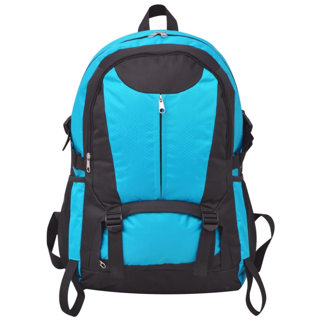 Vidaxl Randonnée sac à dos 40 l noir et bleu