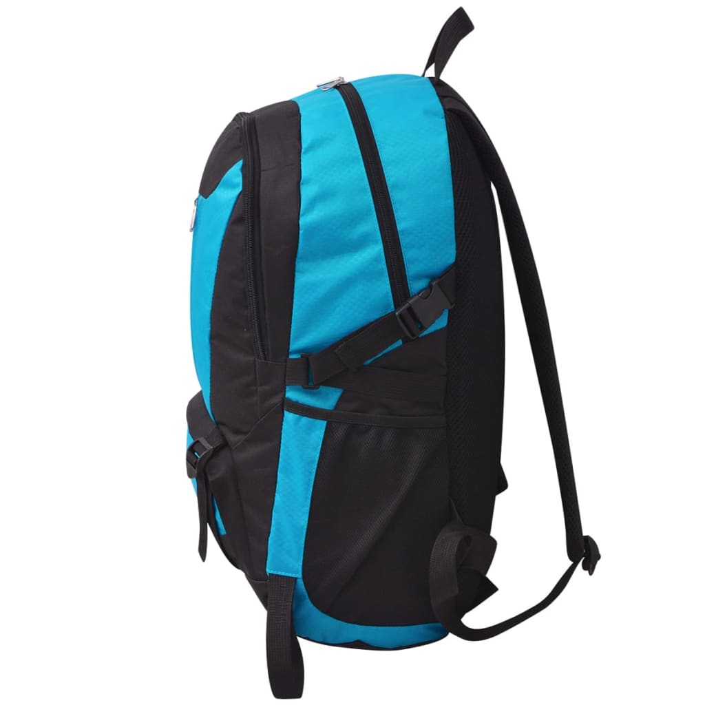 Mochila de senderismo de Vidaxl 40 L negro y azul