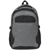 VidaXL Backpack for school 40 L Black and Gray