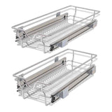 Vidaxl Drahtkörbe erstreckt sich 2 ST 300 mm silberfarben