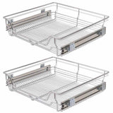 Vidaxl wire baskets extend 2 pcs 600 mm silver colored