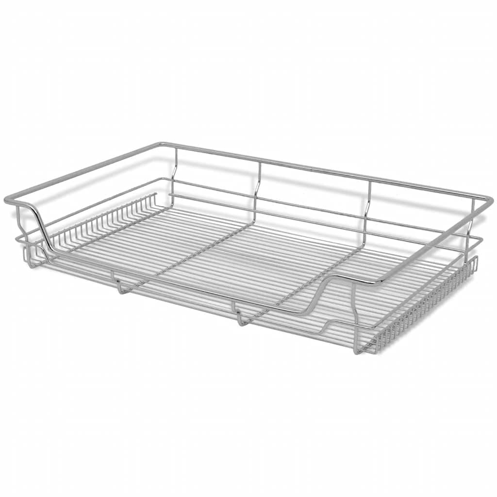 Vidaxl wire baskets extend 2 pcs 800 mm silver colored