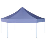 Vidaxl PartyTent Eksagonalne składanie 3,6x3,1 m ciemnoniebieski