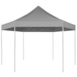 Vidaxl PartyTent Pop-Up Hexagonal plegamiento 3.6x3.1 m gris