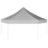 Vidaxl PartyTent Pop-Up Hexagonal plegamiento 3.6x3.1 m gris