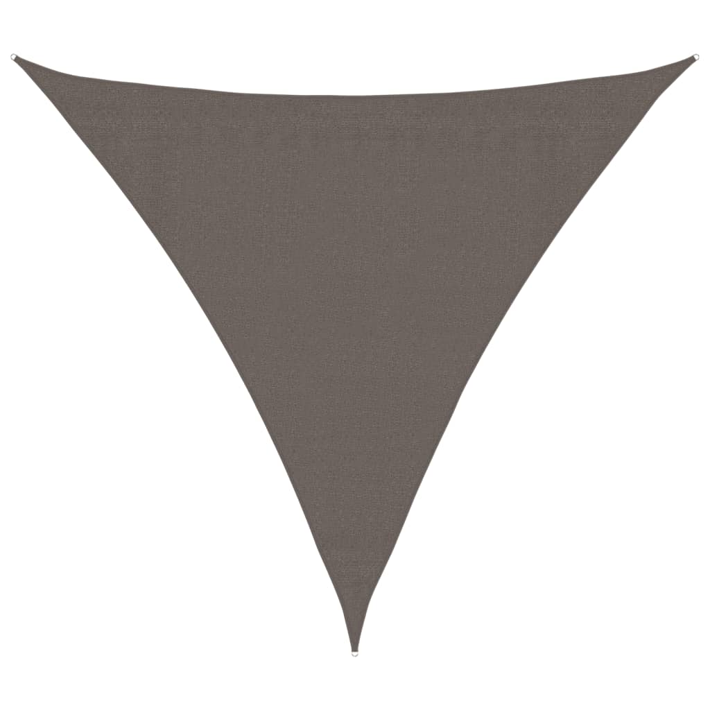 Vidaxl Sunshade Anthracite Triangular 3.6x3.6x3.6 m HDPE