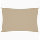 VIDAXL Sunshade Rechteck 2x4 M Oxford Stoff Beige