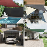 Vidaxl Sunshade Square 3,6x3,6 m Oxford -stoff Antracitt -farget