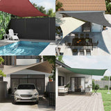 Vidaxl Sunshade Triangular 5x5x5m Oxford Stoff Terrakotta Farbe