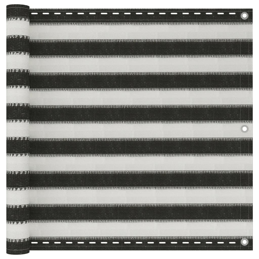 VIDAXL -Balkon -Bildschirm -Anthrazit und Weiß 90x600 cm HDPE