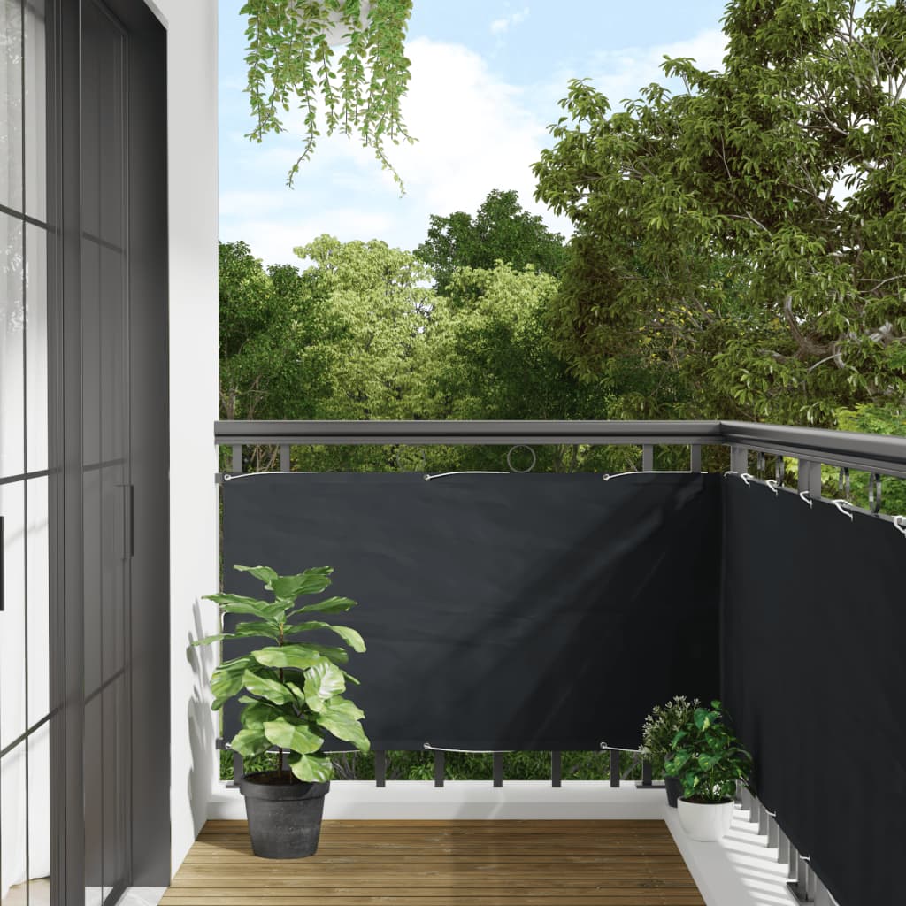 Écran de balcon vidaxl oxford textile 75x600 cm anthracite