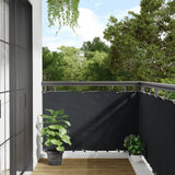 Vidaxl Balcony Schermata 90x400 cm Tessuto Oxford Antracite