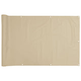 Vidaxl balkonskærm Oxford Textile 75x400 cm beige