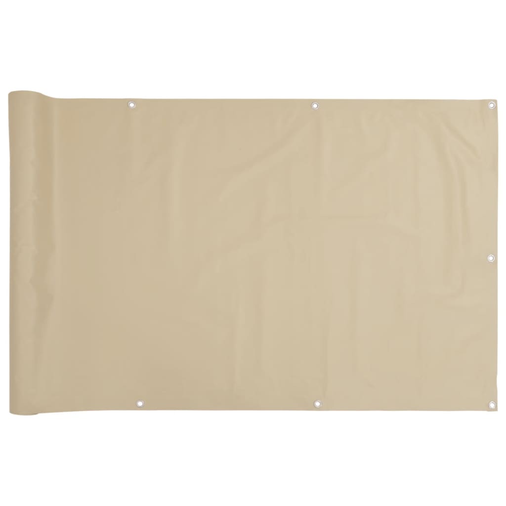 Vidaxl balkongskärm Oxford Textile 90x400 cm beige