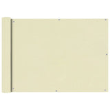 Vidaxl Balkon Bildschirm Oxford Textil 75x400 cm Creme