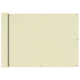 Vidaxl Balkon Bildschirm Oxford Textil 75x600 cm Creme
