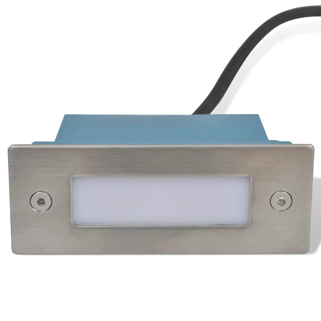 VIDAXL -Treppeninvestitionsflecken 6 ST LED 44x111x56 mm