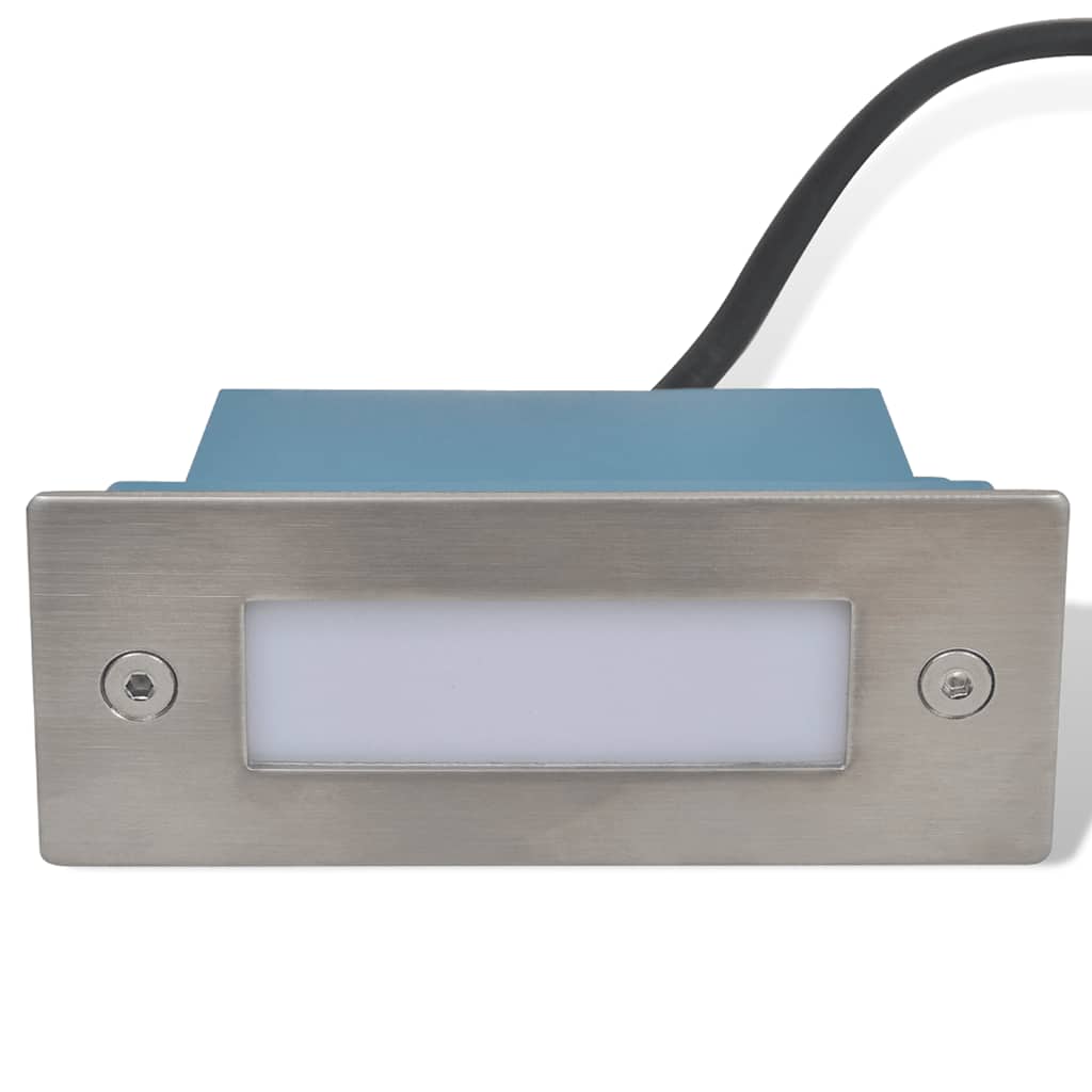 VIDAXL -Treppeninvestitionsflecken 12 ST LED 44x111x56 mm