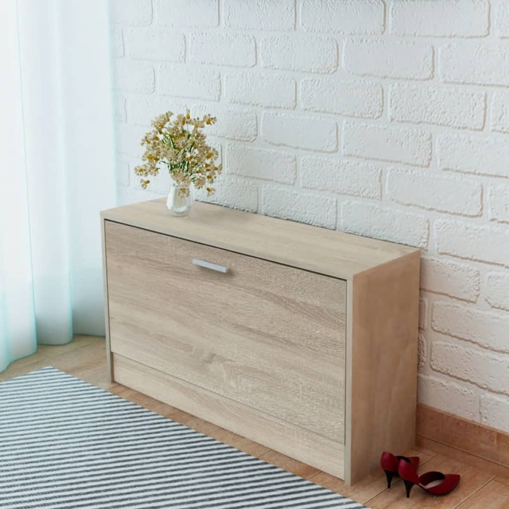 Vidaxl Shoe Storage Bench 80x24x45 cm ekfärgad