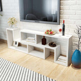 Vidaxl tv-meubel dubbel l-vormig wit