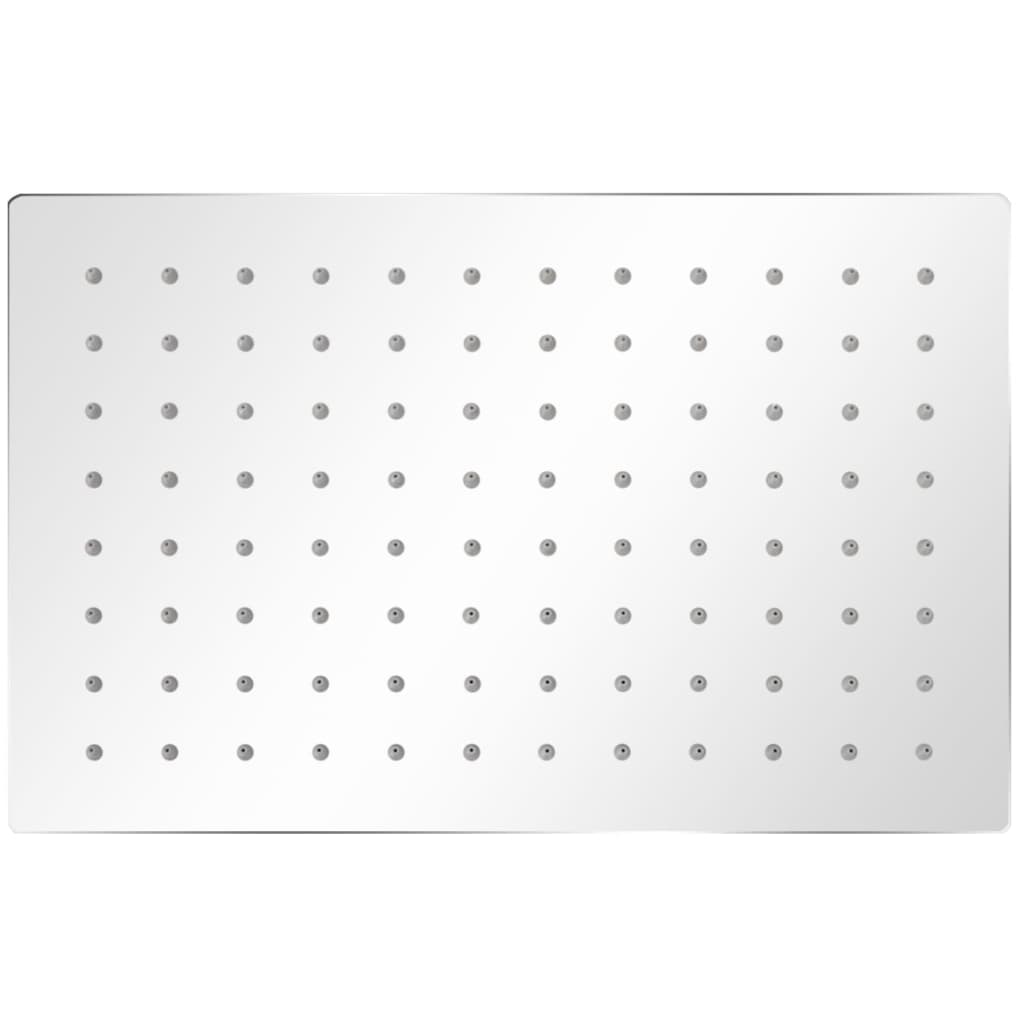 Vidaxl Rain Shower Head Acciaio inossidabile 20x30 cm rettangolare