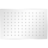 Vidaxl Rain Shower Head Acciaio inossidabile 20x30 cm rettangolare